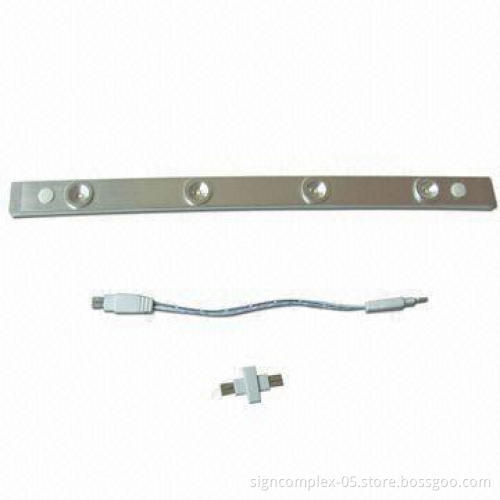 LED Cabinet Light with 4pcs Rebel 1W LEDs and 12V DC Voltage, Comes in Pure White/Warm White